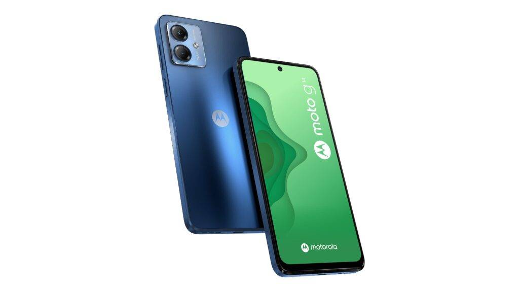 Motorola Moto G14 je cenovo dostupný smartfón, ktorý ponúka vyvážený výkon a moderný dizajn. S 6,5-palcovým Full HD+ IPS LCD displejom s ochranou Panda Glass si užijete jasný a ostrý obraz pri sledovaní videí či prehliadaní webu. Je vybavený procesorom Unisoc Tiger T616, ktorý v kombinácii s 4 alebo 8 GB RAM zvládne bežné multitaskingové úlohy a aplikácie bez väčších problémov. Integrovaný 128 alebo 256 GB interný úložný priestor je možné rozšíriť pomocou microSD karty, čo je výhodou pre tých, ktorí potrebujú viac miesta na dáta.